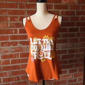 NWOT Life Let the good vibes roll tank top